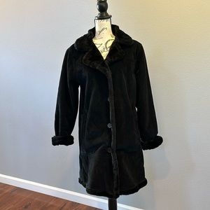 Miss Trish Faux Suede Coat. Size:12.